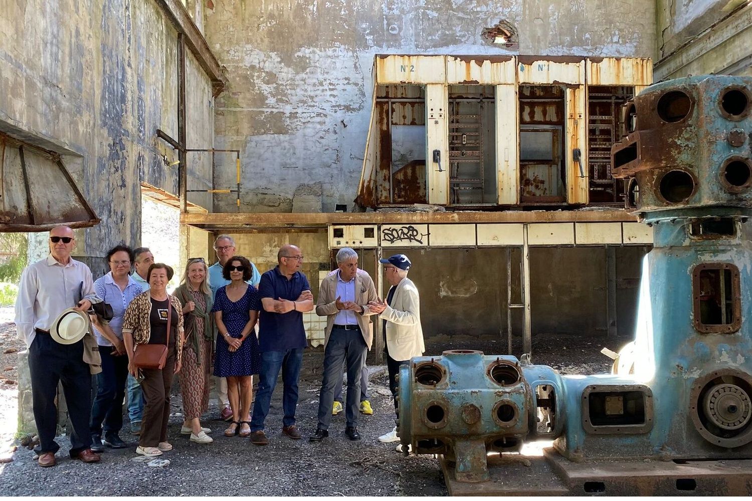 Comisión Patrimonio en la que se ha aprobado la rehabilitación del Castillete del Pozo Ibarra en Ciñera