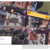 Corte de tráfico en Mariano Andrés por las obras que pondrán fin a los hundimientos de la avenida