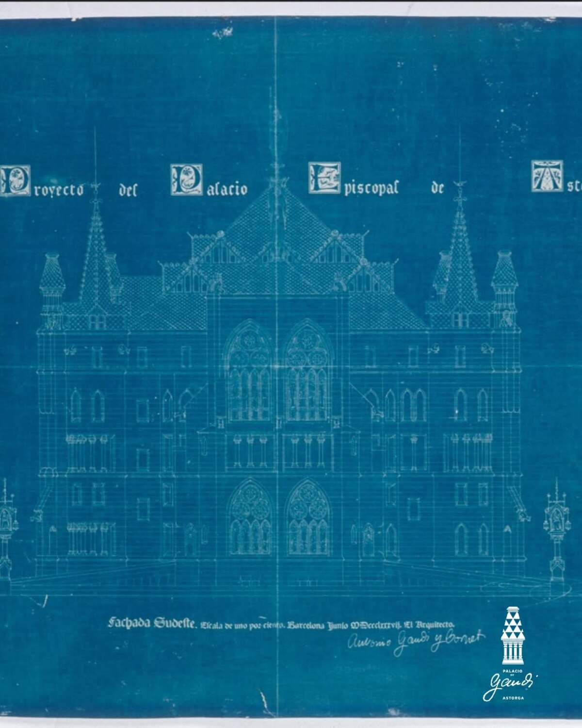 Planos originales del Palacio Episcopal de Astorga | Palacio de Gaudí