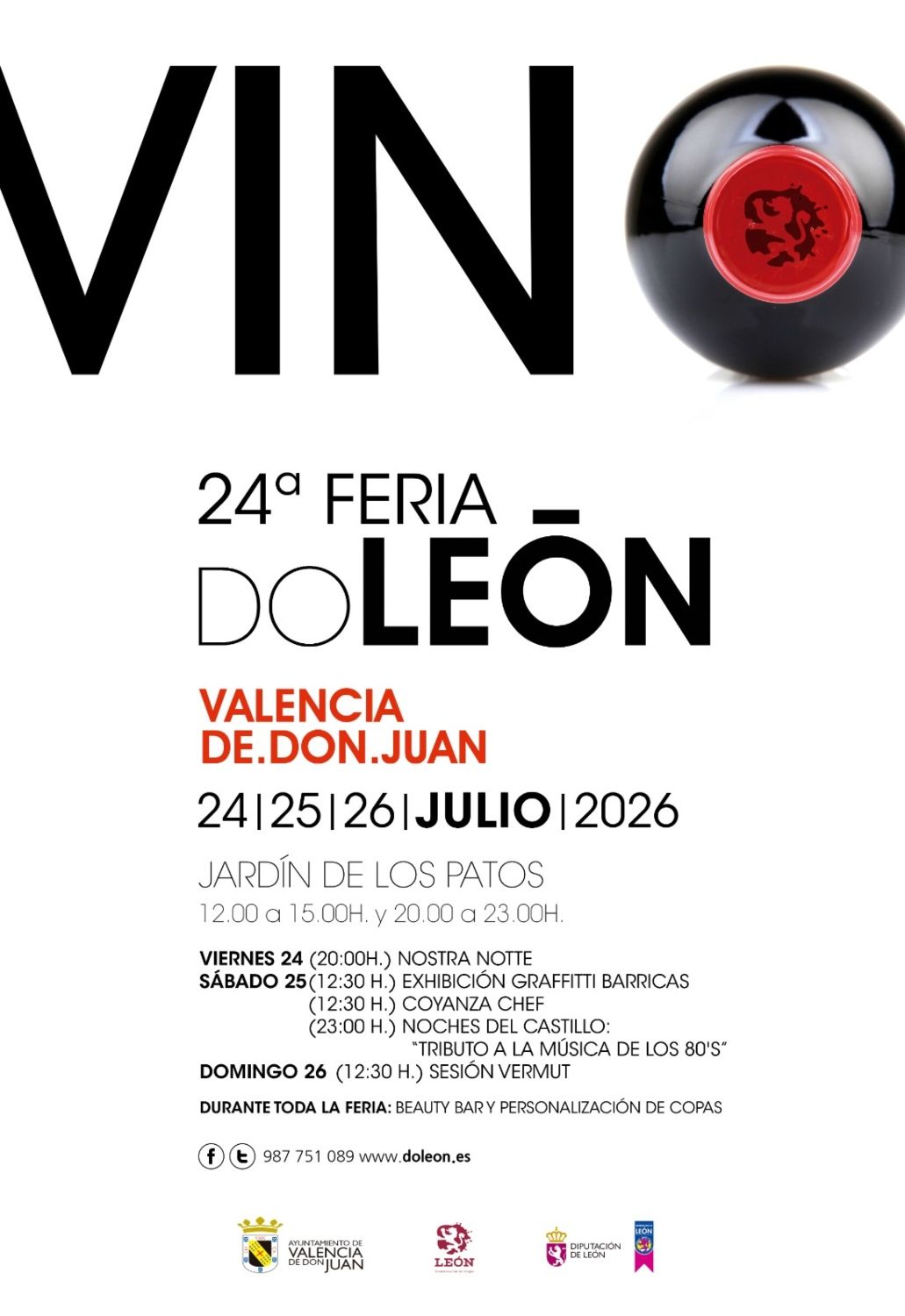 Cartel de la XVII Feria del Vino de León Cartel de la XVII Feria del Vino de León