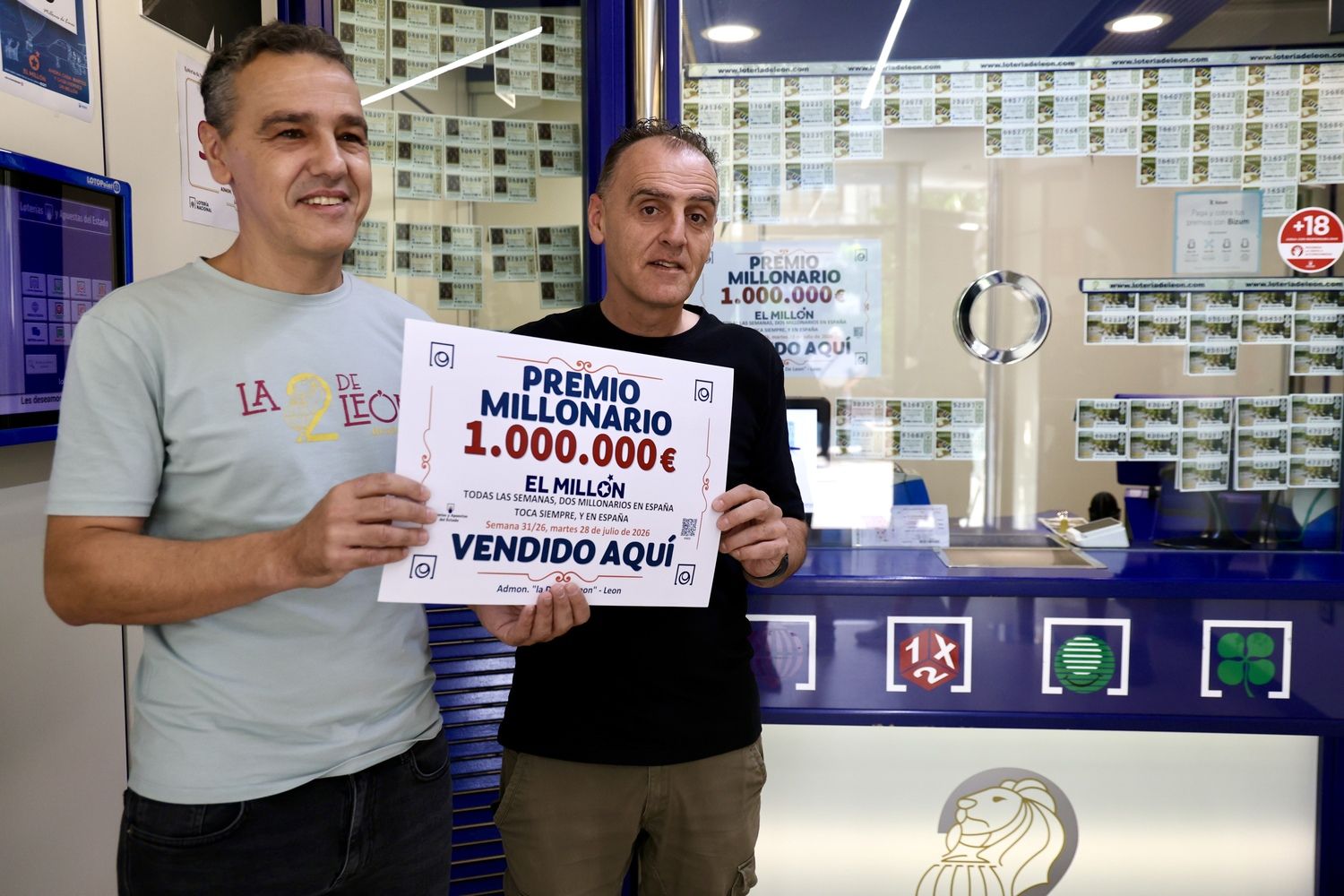 La suerte sonríe a León: El EuroMillones deja un premio de un 1M€ | Carlos S. Campillo / ICAL La suerte sonríe a León: El EuroMillones deja un premio de un 1M€ | Carlos S. Campillo / ICAL