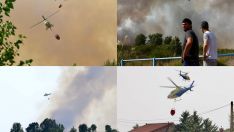 Así trabaja la docena de medios para frenar el incendio de San Cipriano del Condado (León) | Carlos S. Campillo / ICAL