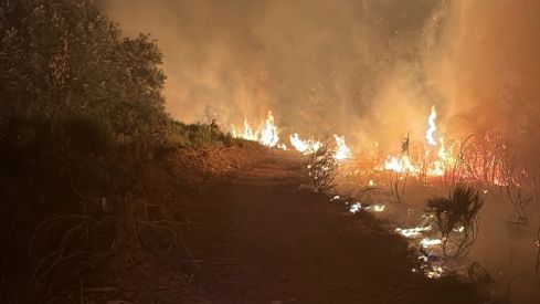 Labores nocturnas de la BRIF Tineo en el incendio de San Cipriano del Condado | ATBrif Labores nocturnas de la BRIF Tineo en el incendio de San Cipriano del Condado | ATBrif