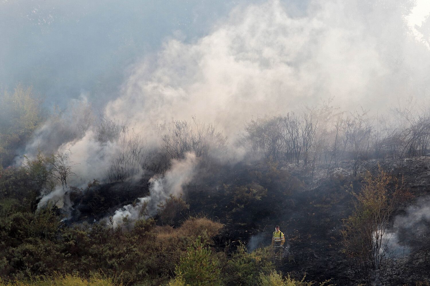 Incendio forestal en Cifuentes de Rueda, en el municipio de Gradefes (León) | Peio García / ICAL