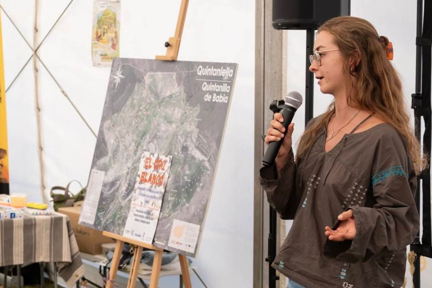 Celia Alfonso en una de las presentaciones