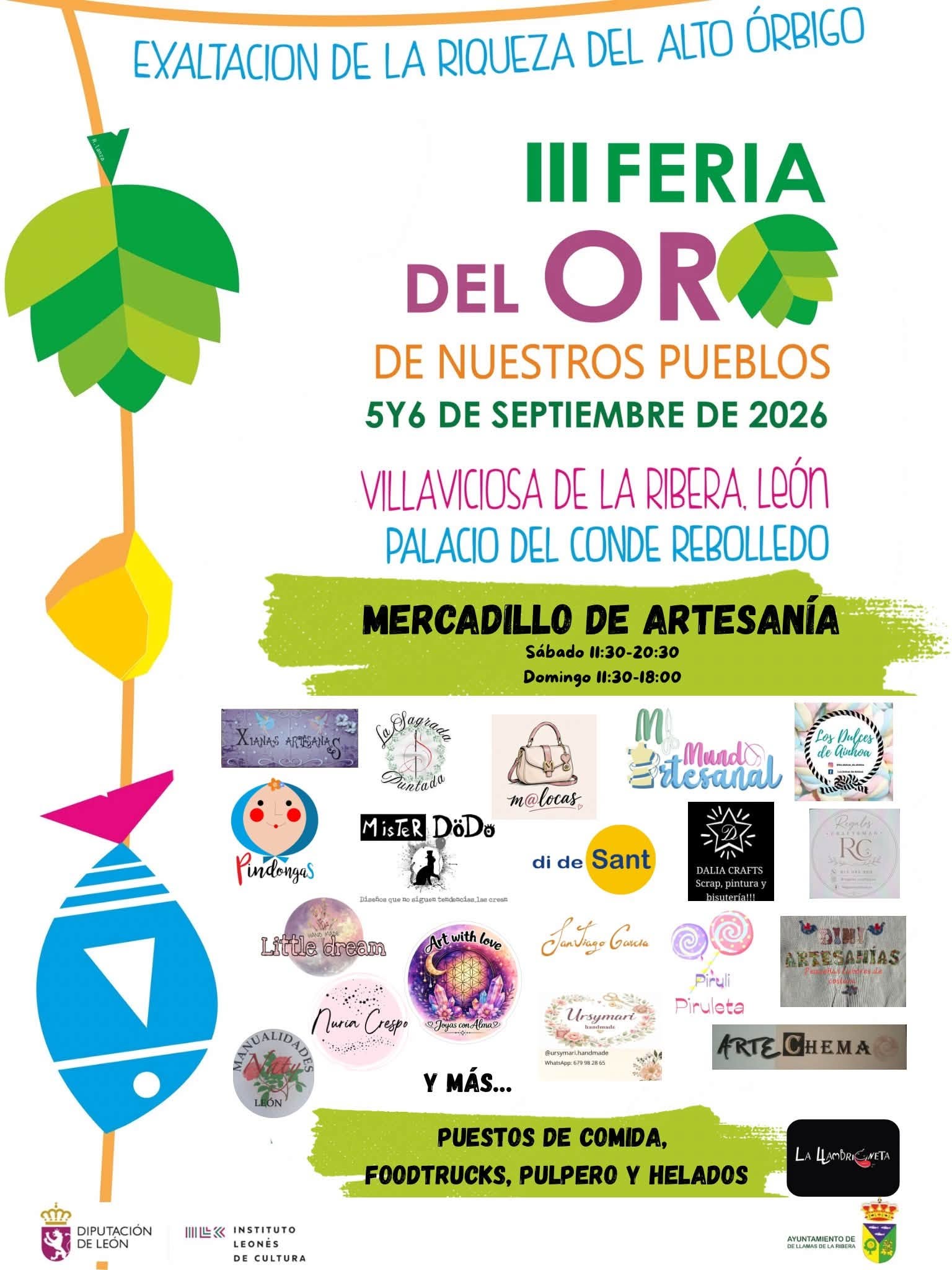 Cartel de la III Feria del Oro de Villaviciosa de la Ribera