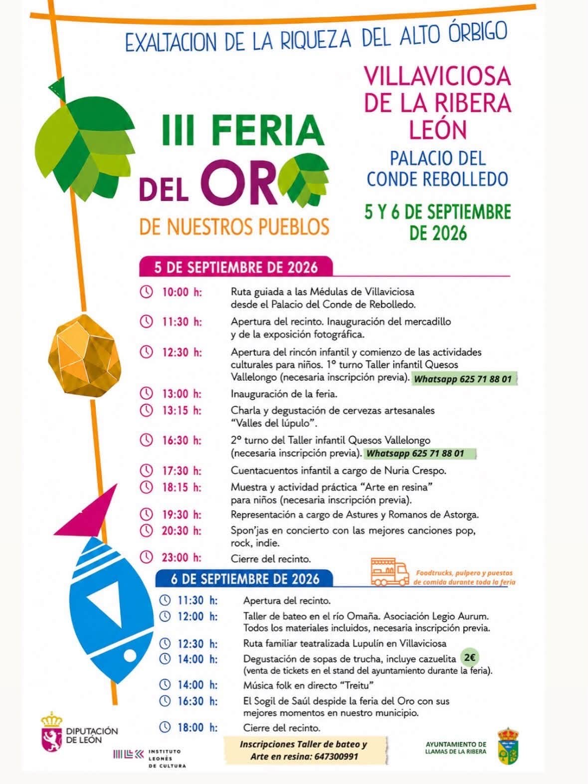 Cartel de la III Feria del Oro de Villaviciosa de la Ribera