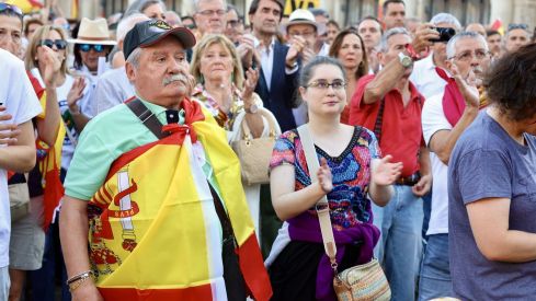 Concentración en apoyo a Ceuta en la plaza de San Marcelo de León | Carlos S. Campillo / ICAL