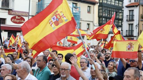 Concentración en apoyo a Ceuta en la plaza de San Marcelo de León | Carlos S. Campillo / ICAL