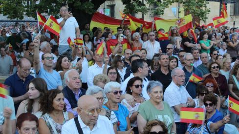 Concentración en apoyo a Ceuta en la plaza de San Marcelo de León | José Martín