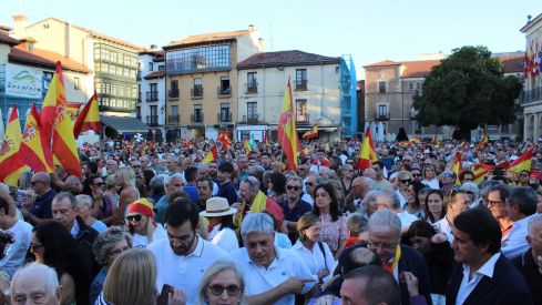 Concentración en apoyo a Ceuta en la plaza de San Marcelo de León | José Martín