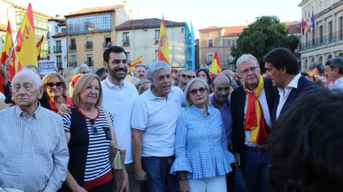 Concentración en apoyo a Ceuta en la plaza de San Marcelo de León | José Martín