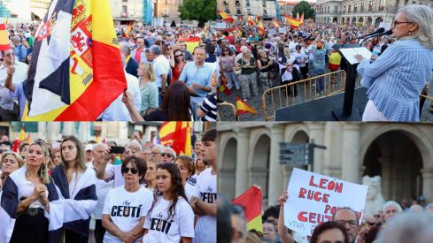 León ruge por Ceuta: miles de Leoneses abarrotan la plaza de San Marcelo en apoyo al pueblo ceutí León ruge por Ceuta: miles de Leoneses abarrotan la plaza de San Marcelo en apoyo al pueblo ceutí