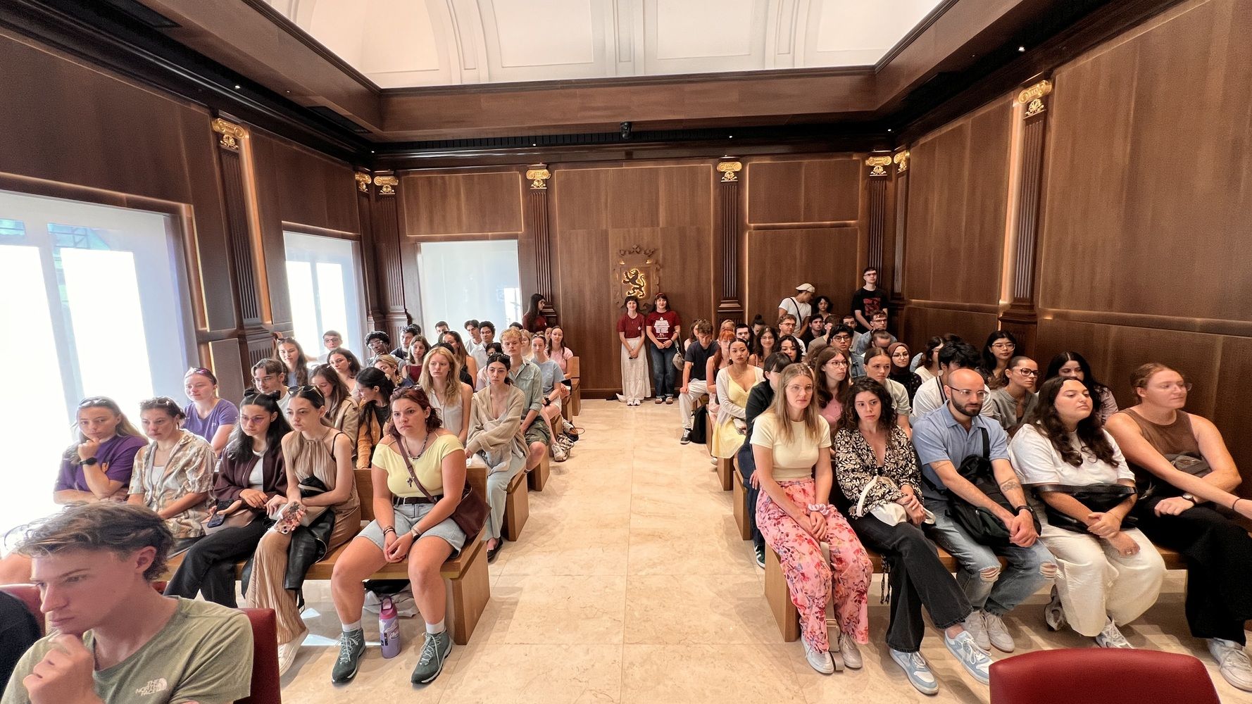 Recepción de los estudiantes internacionales de la ULE en el Ayuntamiento de León | Peio García / ICAL Recepción de los estudiantes internacionales de la ULE en el Ayuntamiento de León | Peio García / ICAL