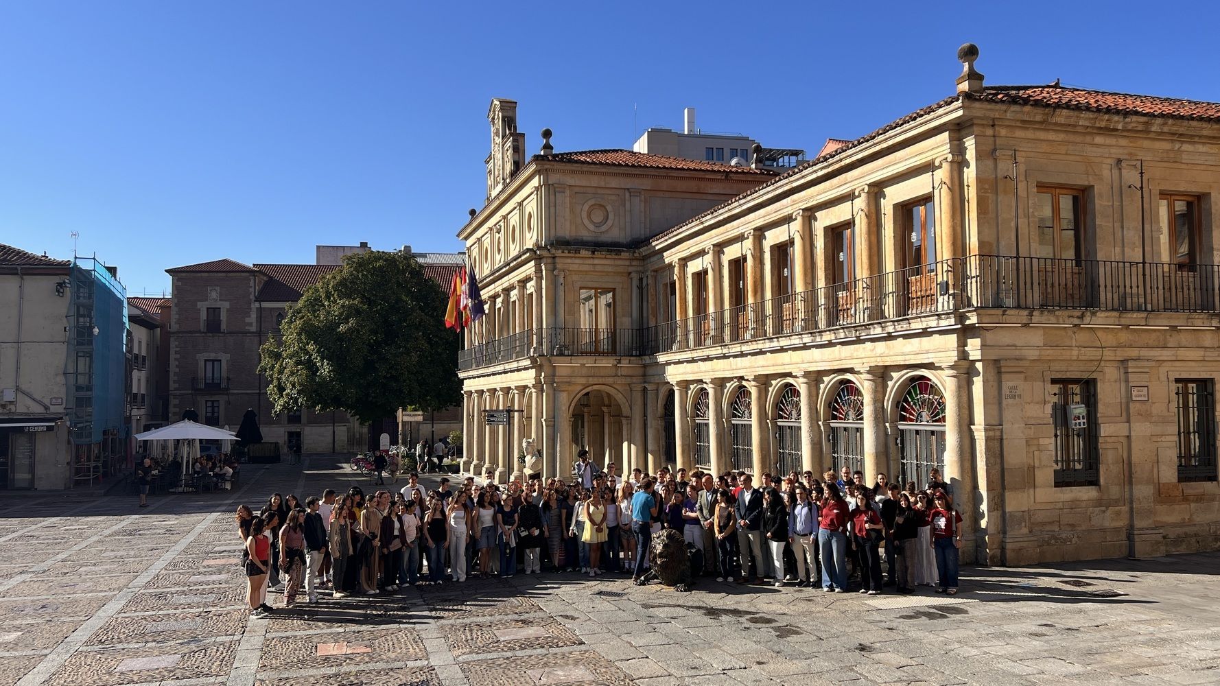 Recepción de los estudiantes internacionales de la ULE en el Ayuntamiento de León | Peio García / ICAL Recepción de los estudiantes internacionales de la ULE en el Ayuntamiento de León | Peio García / ICAL