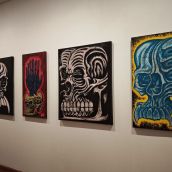 ‘Dexit III' lleva el tatuaje 'Más allá de la piel' con pintura, cerámica y música en el Centro Leonés de Arte