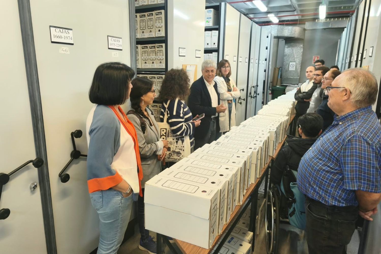 Visita al Archivo Territorial de la Junta en León