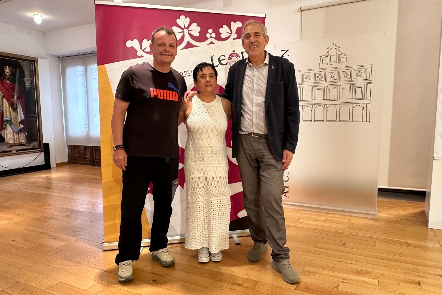Presentación de los corros de lucha leonesa que se celebrarán con motivo de las fiestas de San Froilán