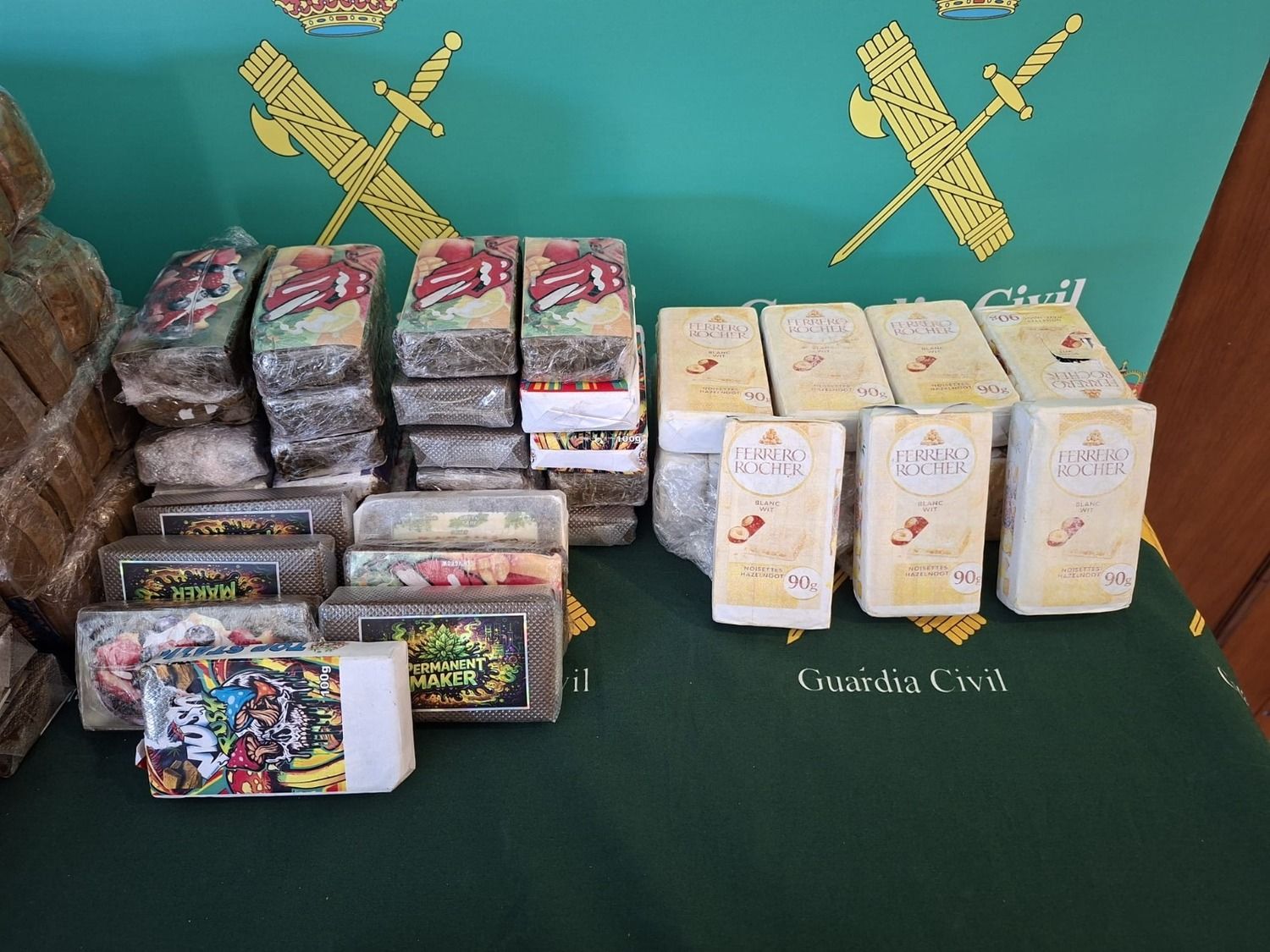 Droga incautada en la operación BUTZI