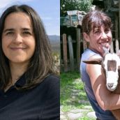 Raquel Dávila (I) y Aránzazu Santiago (D) los Premios Diputación de León a la Mujer Rural