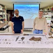 Peio García / ICAL. El grupo de investigación Historia y Arqueológica de la Universidad de León presentan los resultados de la última campaña arqueológica desarrollada este verano en la en La Peña del Castro en la Ercina