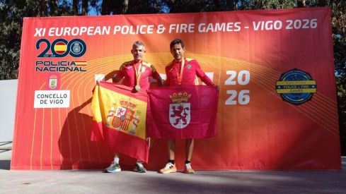 Dos agentes de la Policía Nacional de León suman nueve medallas en los Juegos Europeos de Policías y Bomberos Dos agentes de la Policía Nacional de León suman nueve medallas en los Juegos Europeos de Policías y Bomberos