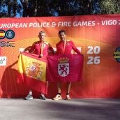 Dos agentes de la Policía Nacional de León suman nueve medallas en los Juegos Europeos de Policías y Bomberos