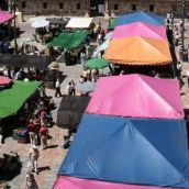 UPL exige explicaciones por el traslado del mercado de la Plaza Mayor al aparcamiento de San Pedro