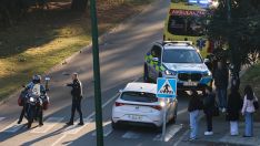 Atropellan a una joven en la calle Emilio Hurtado del campus de Vegazana de León Atropellan a una joven en la calle Emilio Hurtado del campus de Vegazana de León