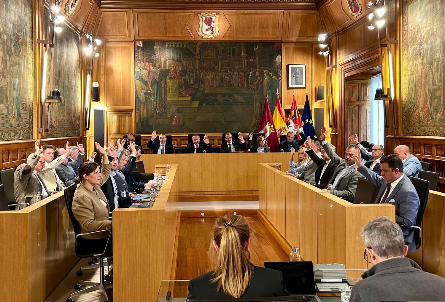 Pleno de la Diputación de León celebrado este miércoles