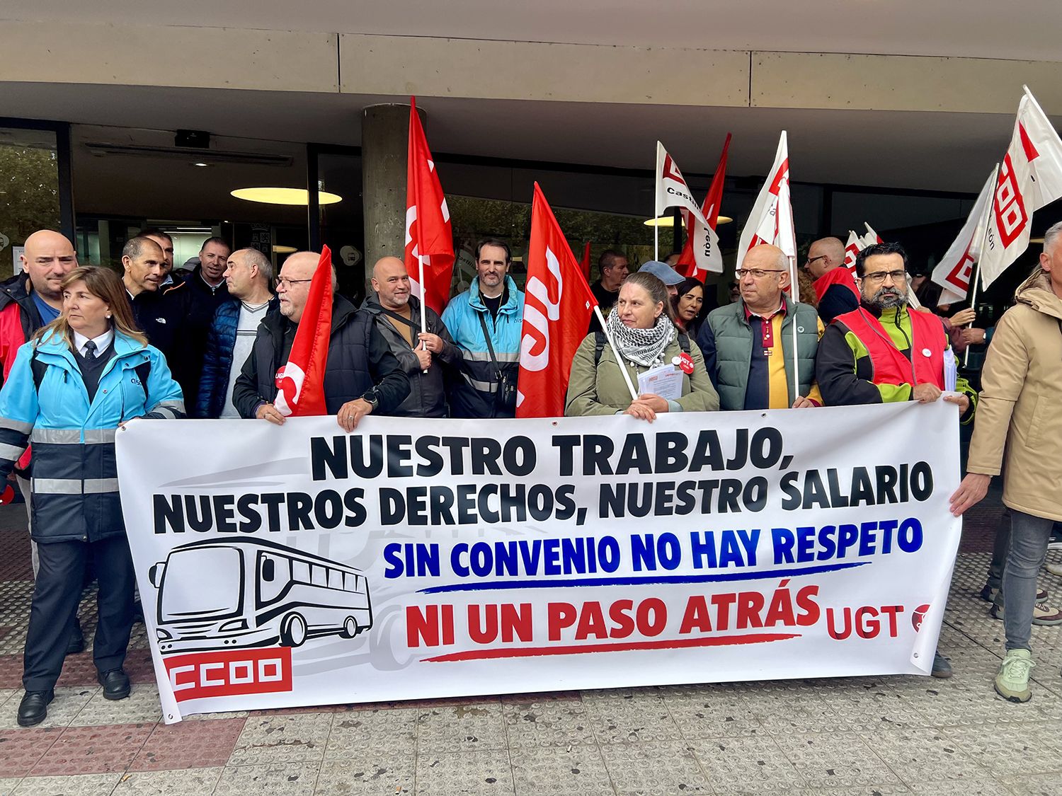 Peio García Huelga de autobuses en León Peio García Huelga de autobuses en León