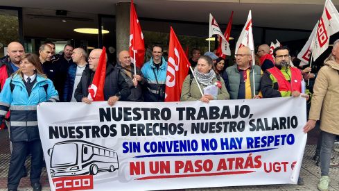 Peio García Huelga de autobuses en León